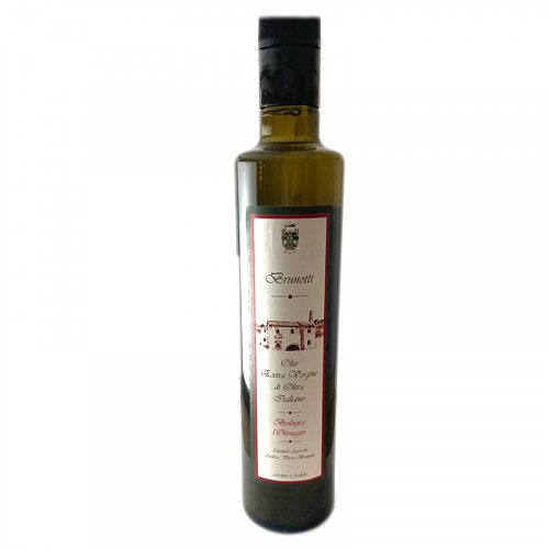 Olio EVO Bio dell'azienda Brunotti. Bottiglia da 500ml. Olio EVO Bio dell'azienda Brunotti. Bottiglia da 500ml.